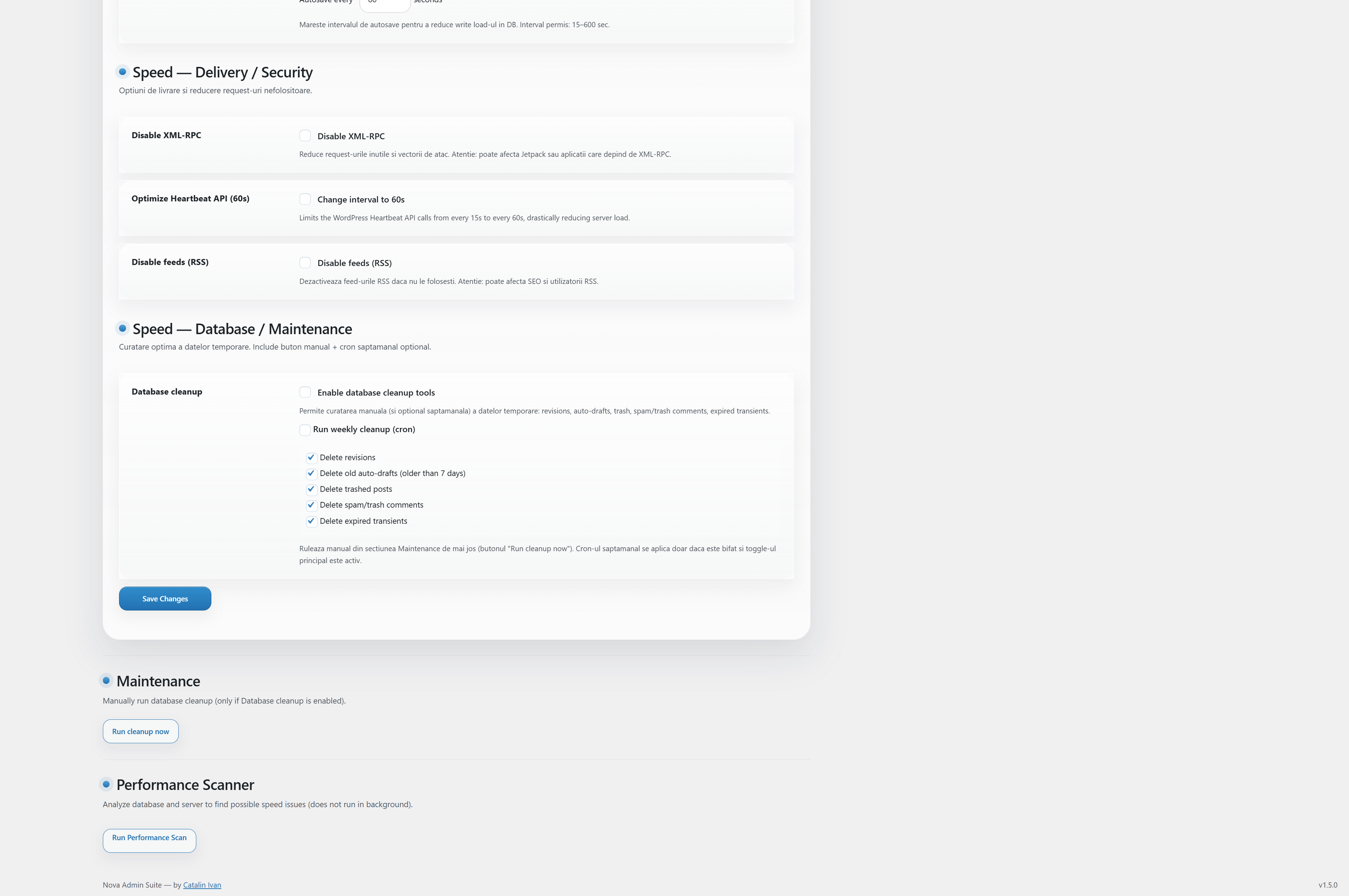 Speed Settings Part 2